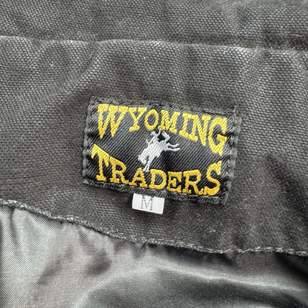 Wyoming Traders Vest Womens Medium Canvas Western Quilted Zip Snap Workwear - Picture 6 of 12